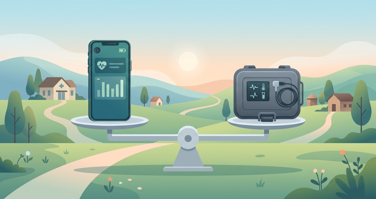 Smartphone Diagnostics vs Portable Devices in Global Health