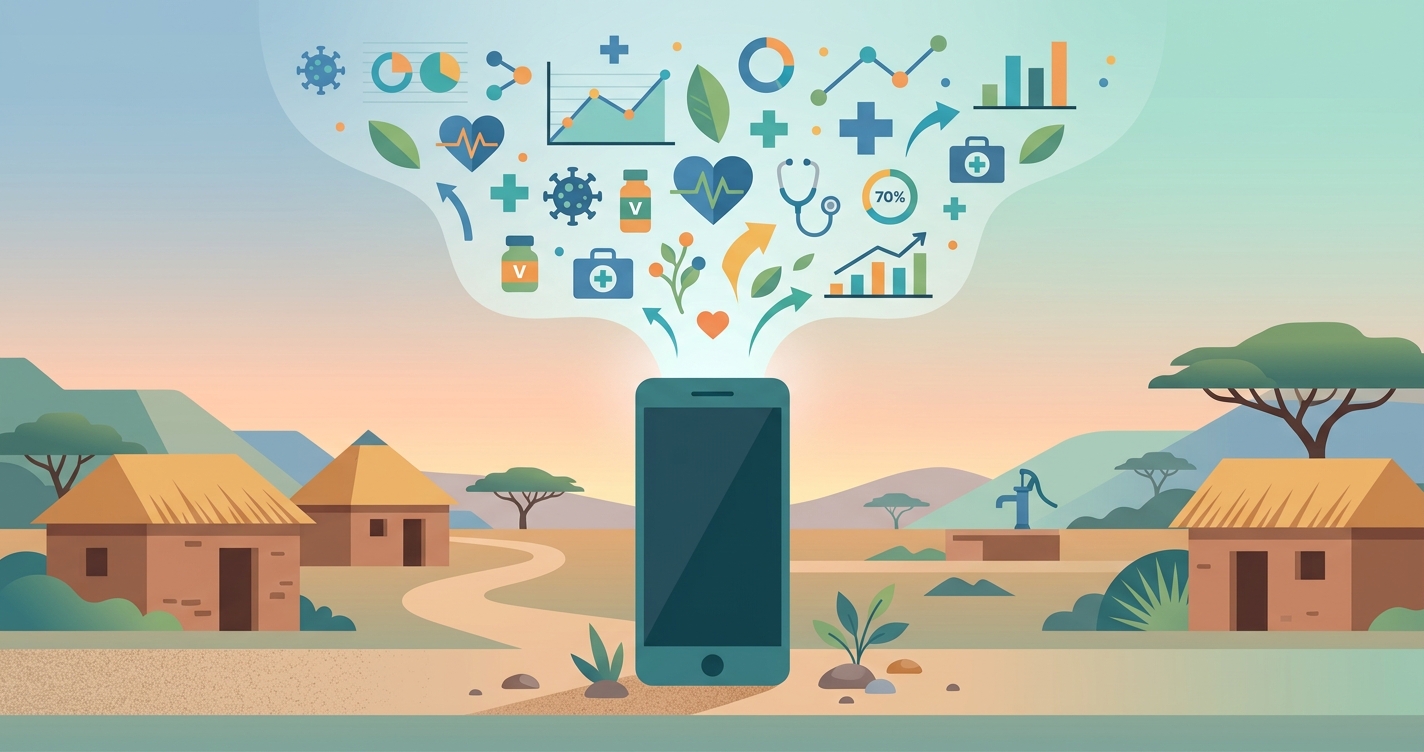Why is 'mobile health' the fastest-growing category of global aid?